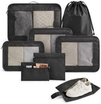 LIGHT FLIGHT 8 Set Packing Cubes by LIGHTFLIGHT