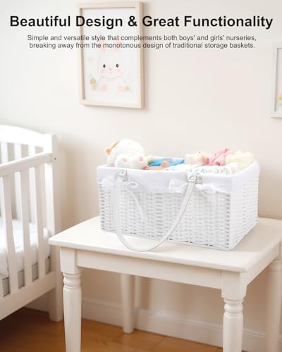 Large Baby Diaper Caddy Basket - Image 4