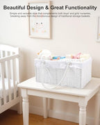 Large Baby Diaper Caddy Basket - Image 4