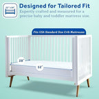 Sealy Baby Cool Comfort Cooling Breathable Waterproof Crib Mattress Protector - Image 6