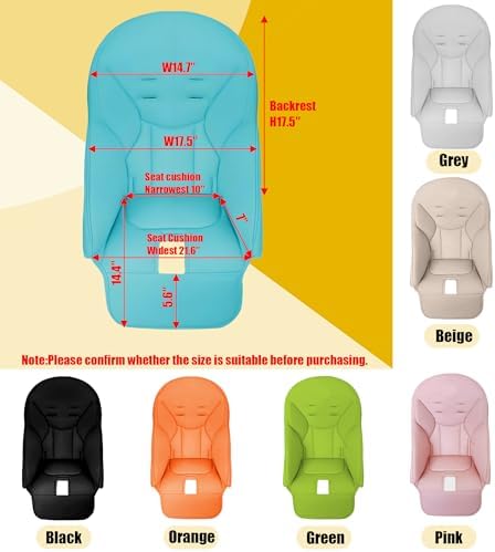 High Chair Cover Replacement for Baby, High Chair Seat Soft Cushion, - Image 5