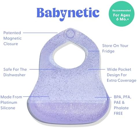 Magnetic Silicone Baby Bib – Waterproof, Dishwasher Safe, BPA Free Food-Grade - Image 3
