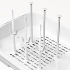 Baby Bottle Drying Rack with Transparent Lid Large Capacity Dustproof Easy to - Image 6