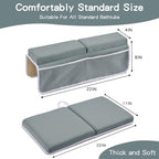 Baby Bath Kneeler and Elbow Rest Pad Set, Bath Kneeling Pad Thick Soft Quick - Image 4