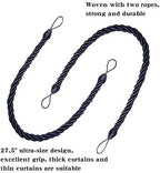 BEL AVENIR Curtain Tiebacks Ropes Tie-Backs, Handmade Holdbacks - Image 3