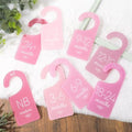 Whaline Acrylic Baby Closet Dividers Pink Hanging Infant Clothes Hanger by Whaline