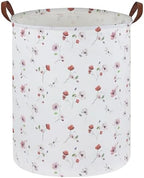 Kids Laundry Hamper, Flower Laundry Basket Collapsible Girls Storage Baskets by Sanjiaofen