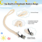 POKIPAW Pacifier Clip for Boys and Girls, 6 Pack Baby Pacifier Holder Leash - Image 2