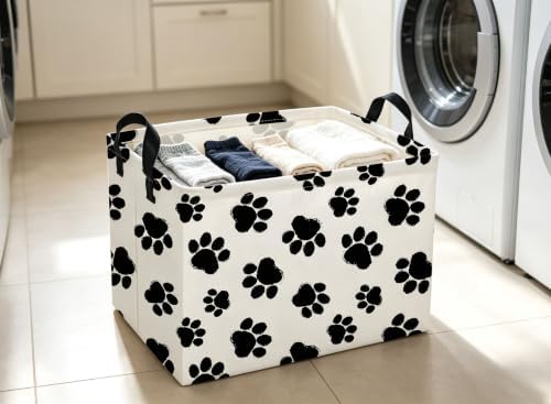 Rectangle Dog Baskets Paw Basket Cute Storage Bin Fish Box - Image 3