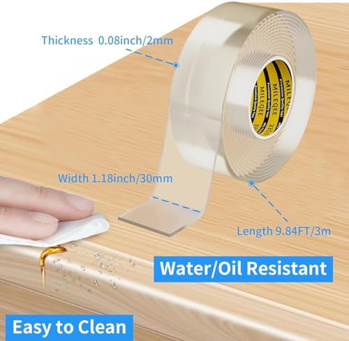Clear Edge Protector Strip, 3 Pack x 1.18in x 9.84FT - Image 2