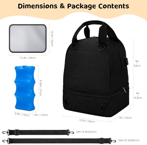 OCKLILY Breast Pump Bag Cooler Backpack — Large Insulated Milk Storage - Image 2
