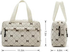 Large Makeup Bag for Women Corduroy Cosmetic bag Make up Bags Zipper Pouch - Image 4