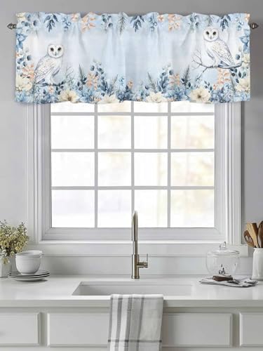 Vandarllin Blue Christmas Valance Curtains - Image 2