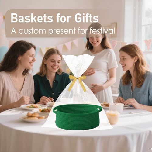 JMvicyroam Small Woven Basket, Empty Gift Basket - Image 4