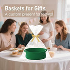 JMvicyroam Small Woven Basket, Empty Gift Basket - Image 4