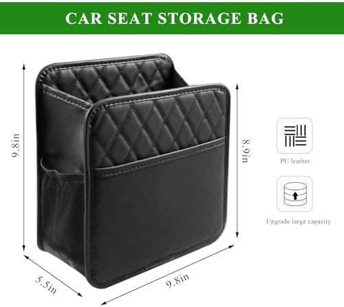 Car Seat Back Organizer, Waterproof Leather Hanging Backseat Organizer - Image 2