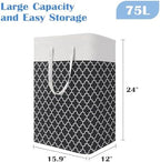 BlissTotes 3-Pack Laundry Basket, Collapsible Laundry Hamper - Image 2