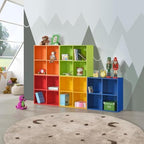 KB Designs - Orange 4 Cube Storage Organizer Book Shelf, Toy Storage Organizer - Image 5