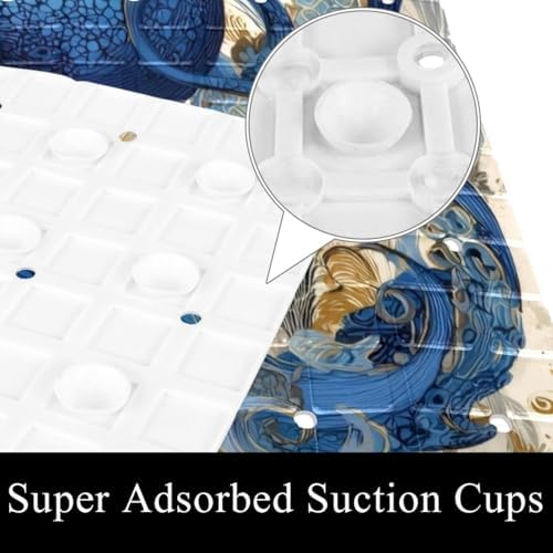 Bathtub Mat Non Slip 26.8x15.1 Inch, Machine Washable Shower Mats - Image 3