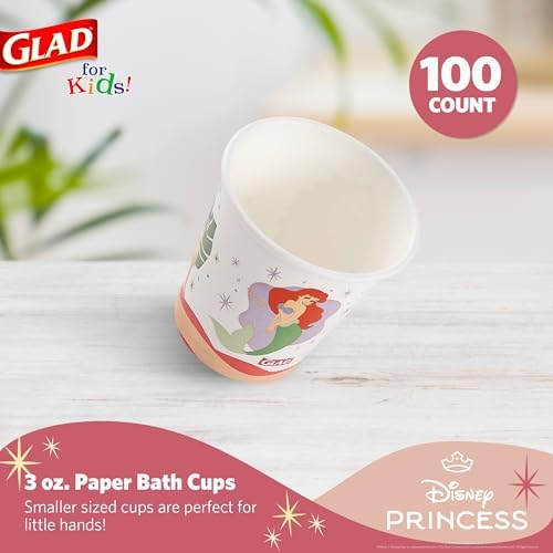 Glad for Kids Disney Princess Mini Paper Cups, 3 Oz - Image 2