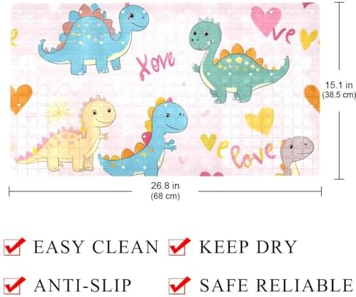 Shower Mat Bathtub Mat, 26.8x15.1 inch, Non-Slip Bath Mat - Image 4