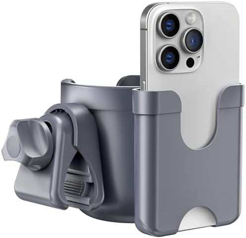 Walker Cup Holder with Phone Holder, Stroller Wheelchair Bike Accessories by Welcome