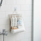 No-Drill Hanging Shower Caddy, PVC Toiletry Bag - Image 2
