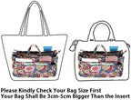 BTSKY Printing Handbag Organizers Inside Purse Insert-High Capacity 13 Pockets - Image 3