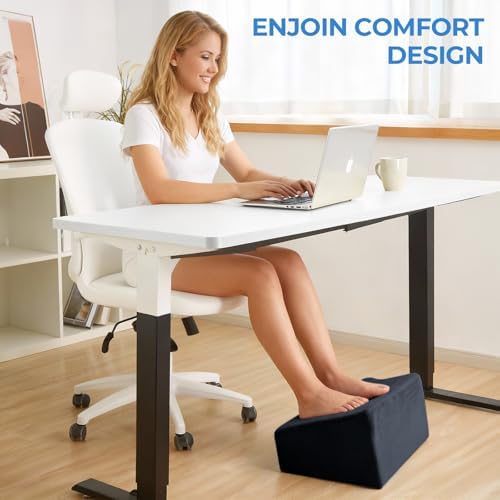 3-Level Adjustable Foot Rest for Under Desk at Work, 17x11.2x17 Inch - Image 5