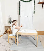Vegan Leather High Chair Mat by Lark Baby Goods - Image 2