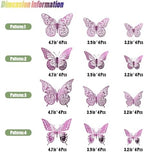 SAOROPEB 3D Butterfly Wall Decor 48 Pcs Lavender Butterfly Decorations - Image 5