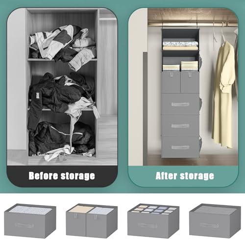 6-Shelf Hanging Closet Organizer - Image 6