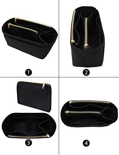 LEXSION Felt Purse Organizer Insert, Tote Bag Shaper Dividers - Image 4