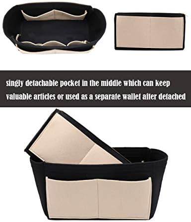 LEXSION Felt Purse Organizer Insert, Tote Bag Shaper Dividers - Image 2