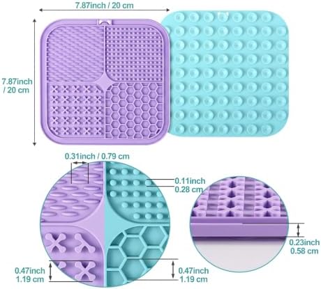 LUKITO Lick Mat for Dogs & Cats 2 Pack, Slow Feeder Licking Pad - Image 5
