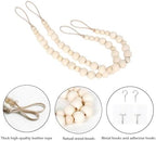 2 Pack Wood Bead Curtain Tieback, Boho Curtain Holdback - Image 5