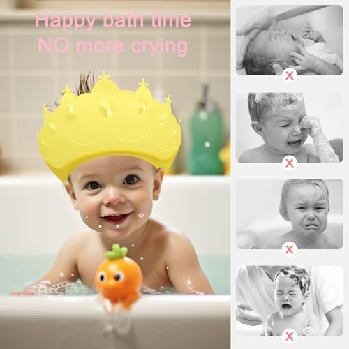 Baby Shower Cap Shield, Baby bath set shower cap, Visor Hat - Image 5
