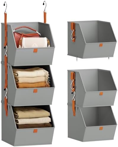 Homsorout Collapsible Hanging Closet Organizer by Homsorout