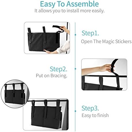 Bseash Bunk Bed Organizer, Bedside Caddy Hanging Bed Organizer Storage Bag 8 - Image 7