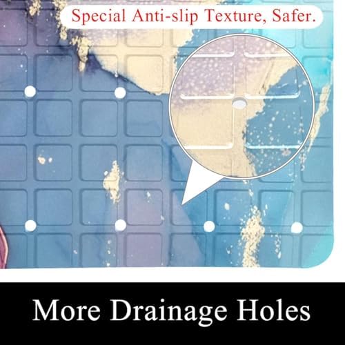 Bathtub Mat Non Slip 26.8x15.1 Inch, Machine Washable Shower Mats - Image 2