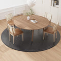 Black Plastic Floor Mat for Under Dining Table, 6ft Round No Slip Waterproof by ZPAIAreaFloorProtector
