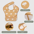 Waterproof Baby Bibs, 5 Pack Feeding Bibs - Image 4