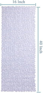 Webos Bath Shower Mat Non Slip: Extra Large Pebble Bathtub mat - Image 2