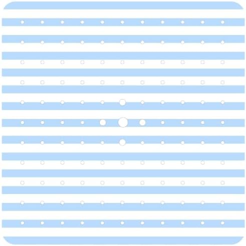 Square Shower Mat Non Slip 21x21 Inch, Anti Slip Shower Mat by Denifeiya
