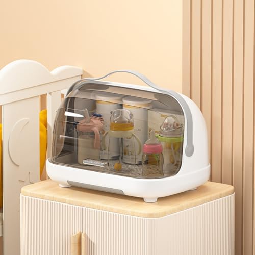 Baby Bottle Drying Rack with Cover, Portable Baby Bottle Storage Organizer by Unknown