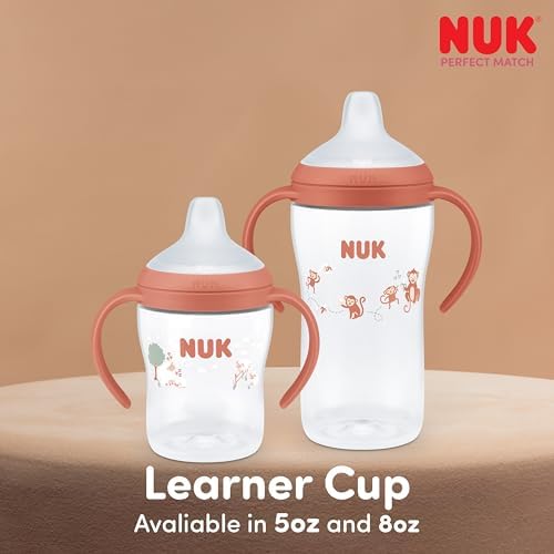 NUK Perfect Match Learner Cup, 8 oz, 2 pack – Soft Spout, Easy-Grip Handles - Image 6