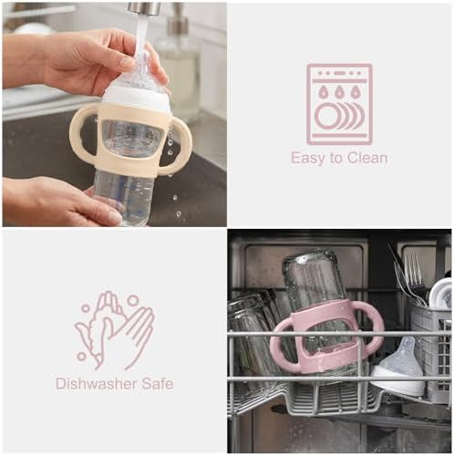 BUSOHA 2 Pack Silicone Sleeves for NUK Baby Bottles 5oz and 8oz - Image 7