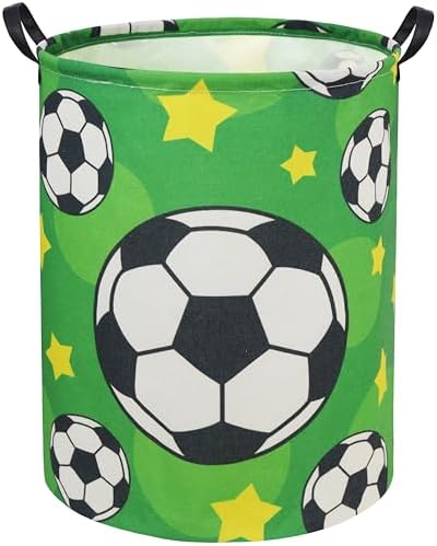 Soccer Kids Laundry Basket Baby Hamper Soccer Toy Storage Bin by TIBAOLOVER
