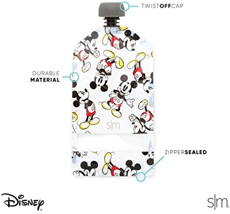 Simple Modern Reusable Baby Food Pouches, Toddlers | 5oz | Disney Princess - Image 2