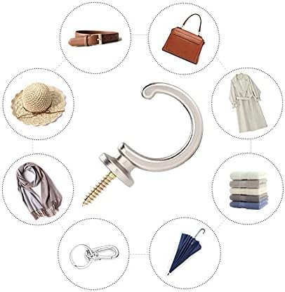DeSS 2 Pack Curtain Holdbacks Curtain Tiebacks Hooks Wall Mounted Curtain Hooks - Image 4